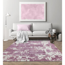 Braud Soft Shiny Purple Area Rug