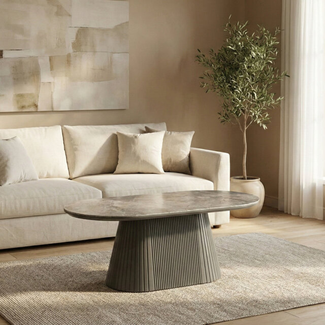 Decie Pedestal Coffee Table