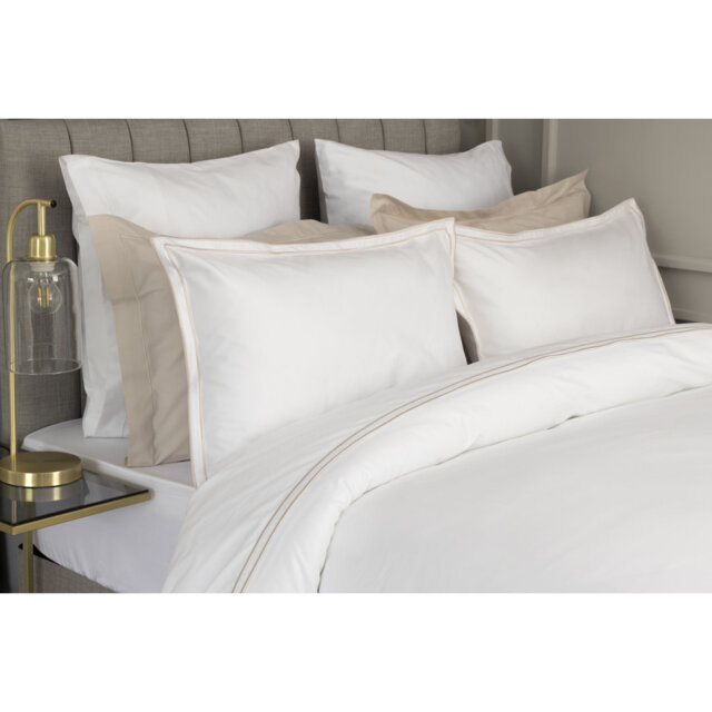Cotton Solid Colour Duvet Cover Set with Pillowcases Included