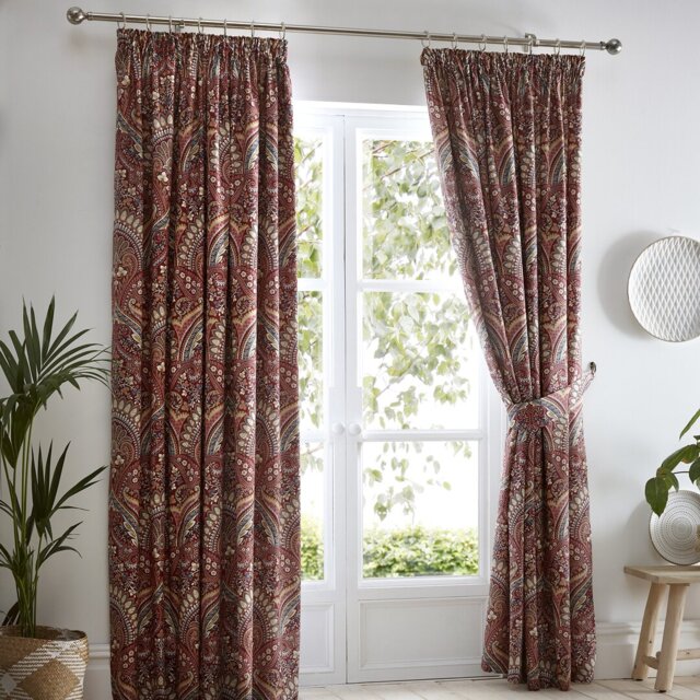 Palais Pencil Pleat Room Darkening Curtains