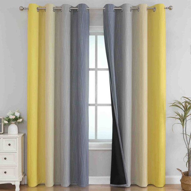 Polyester Blackout Curtain Pair (Set of 2)