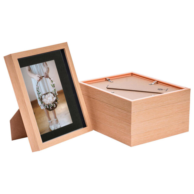 "Nicola Spring - 3D Box Photo Frames - 8 x 10"" with 5 x 7"" Mount"