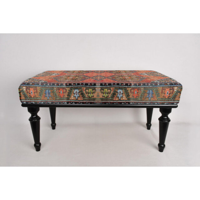 Cotton Upholstered Bench