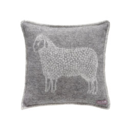 Grey Sheep Wool Cushion Cover