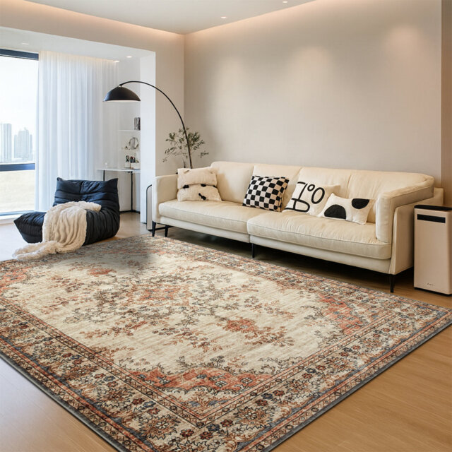 Vintage Oriental Area Rug â Living Room Large Rug for Cozy and Stylish Spaces