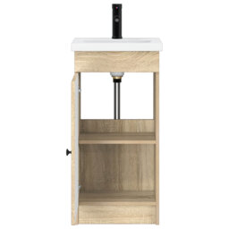 Single Bathroom Vanity with Ceramic Basin