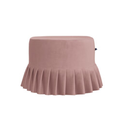 50cm Wide Round Solid Colour Ottoman