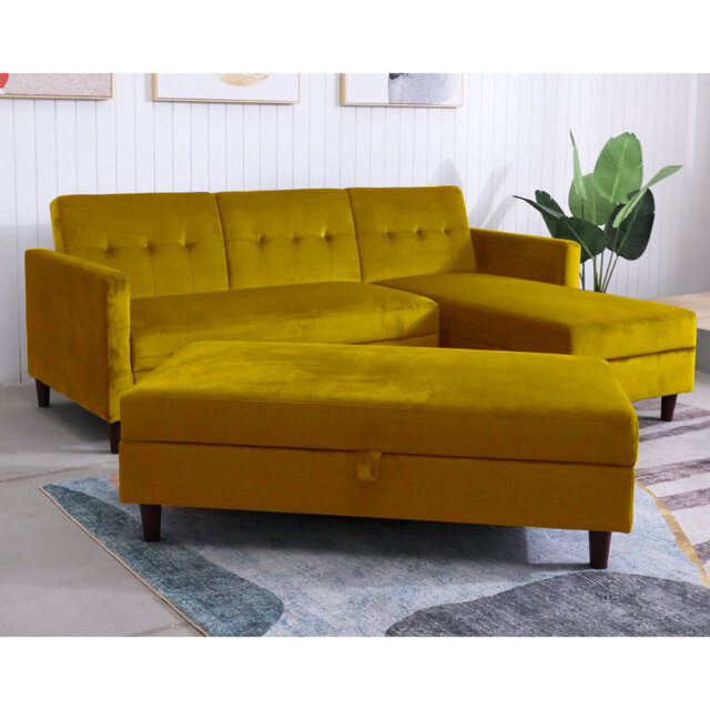 Comeaux Reversible Sleeper Corner Sofa Bed