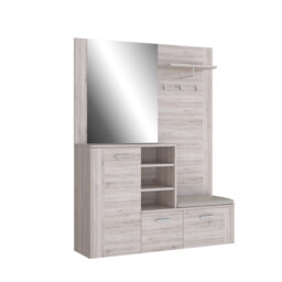 Parnag Hall Tree 155.2cm Wide with Bench and Shoe Storage