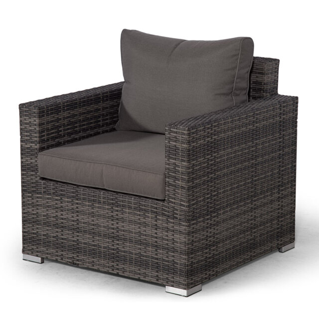 Villalba Wicker Outdoor Lounge Chair with Cushions
