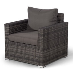 Villalba Wicker Outdoor Lounge Chair with Cushions