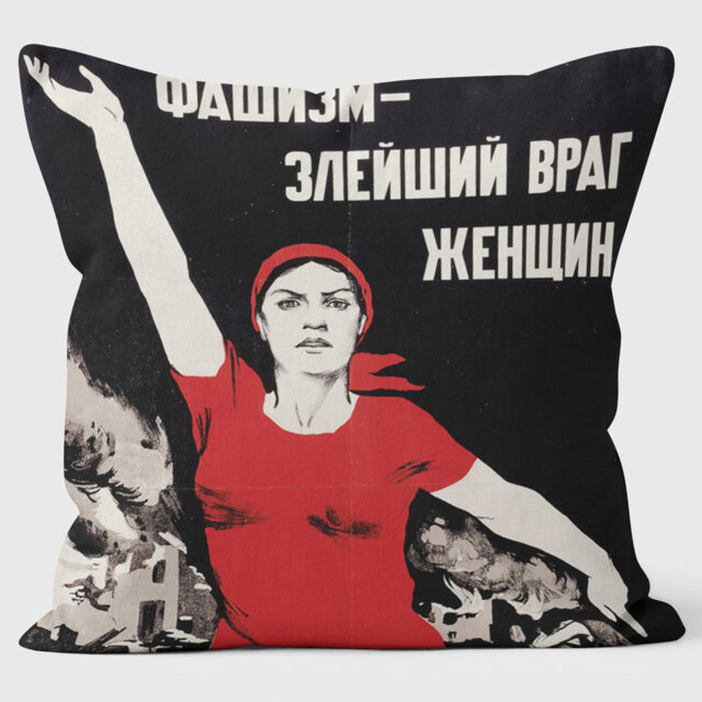 Nina Vatolina's Fascism - Tate - the Russian Revolution Cushion