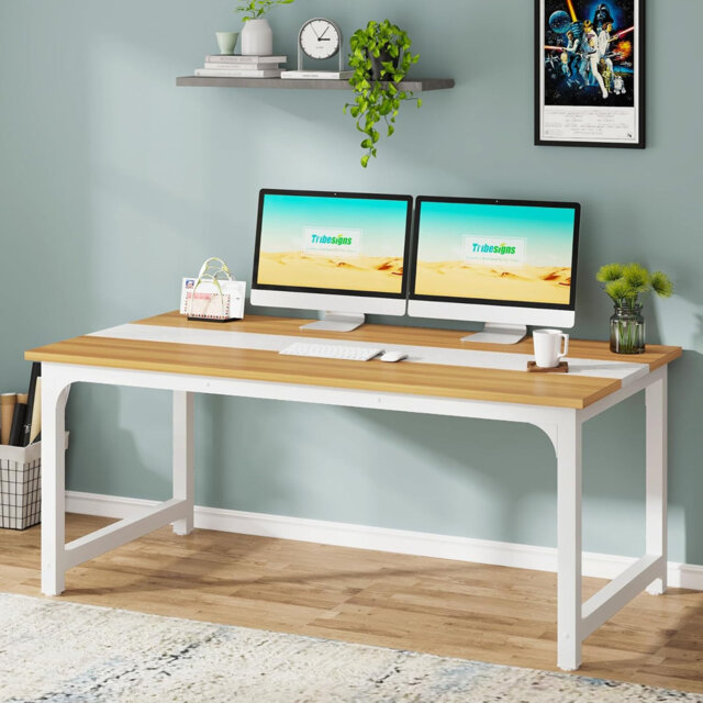 Metal Base Executive Desk