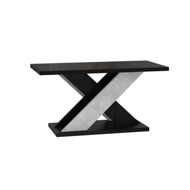 Abiya Cross Legs Coffee Table with Storage