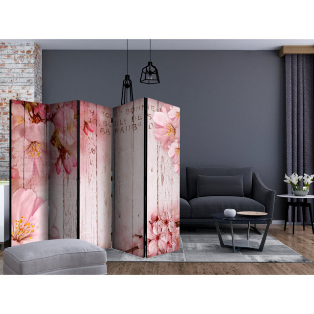 225cm W x 172cm H 5 - Panel Acoustic Room Divider Folding Room Divider