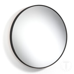 Round Metal Framed Wall Mounted Accent Mirror