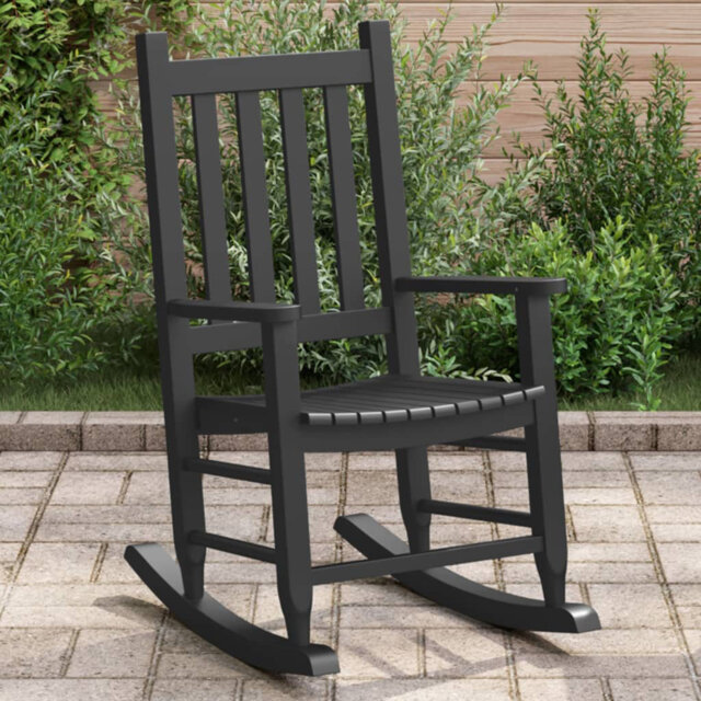 Abbad Solid Wood Rocking Chair