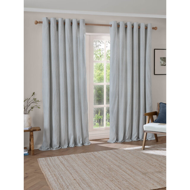 Hebden Cotton Blend Room Darkening Curtain Panel Pair