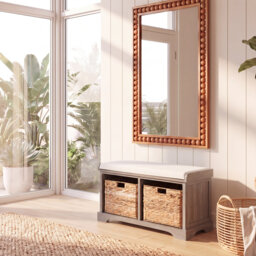 Briananthony Linen Upholstered Storage Bench