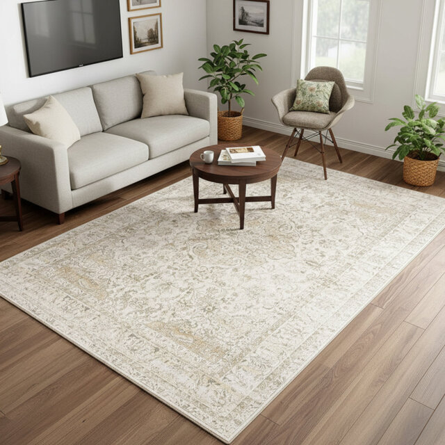 Vintage Washable Non-Slip Area Rug (160X230cm)