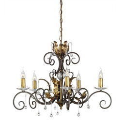 Barcroft 5 - Light Candle Style Chandelier
