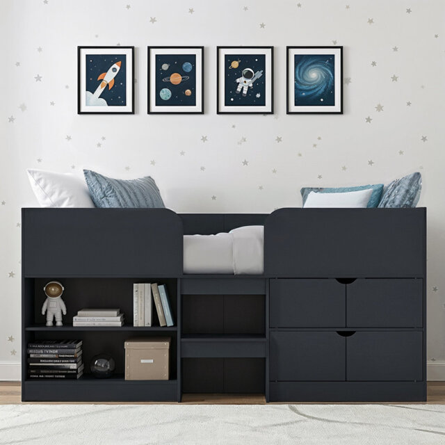 Tadley Single (3') Cabin Bed with Storage and Ladder