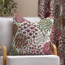 Ophelia Floral Square Throw Pillow Cover