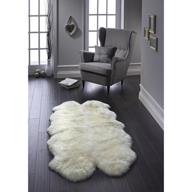 Karli Quad Natural Ivory Sheepskin 105x160cm Rug