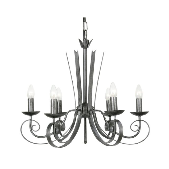 Bragenham 6 - Light Candle Style Chandelier