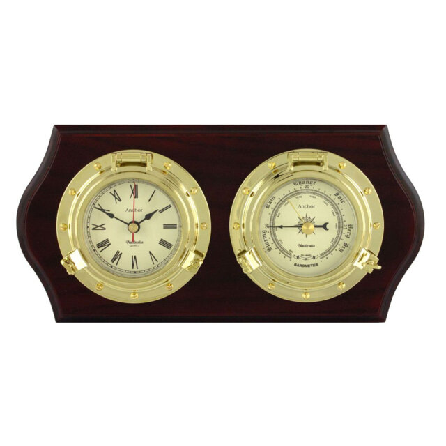 Marbihan Brass Wall Clock