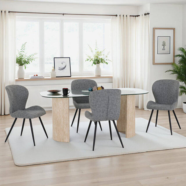 Modena & Quebec 4 - Person Dining Set