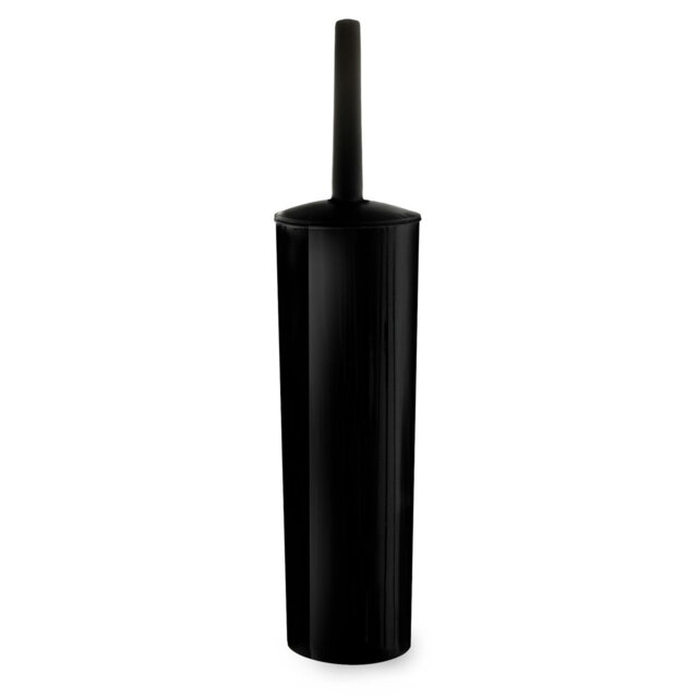 Plastic Toilet Brush & Holder Tall - White