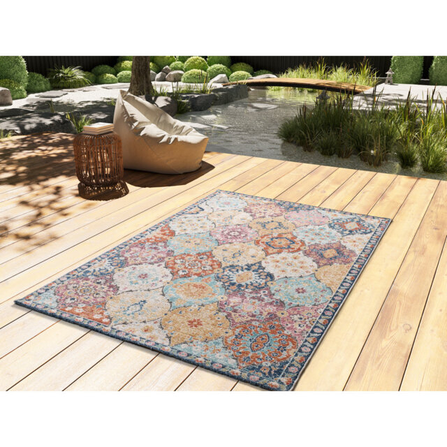 Lowell Rectangle Moroccan Berber Indoor / Outdoor Area Rug