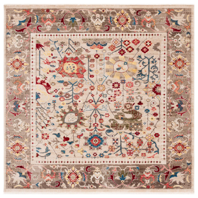 Kashan Traditional Area Rug in Beige & Taupe