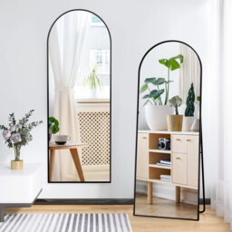 Aleaya Aluminium Half-circle Mirror