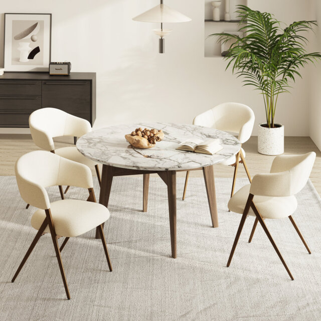 Reclining Dining Chairs, 135Â° Recline & Wide Seat, Modern Fabric Upholstery