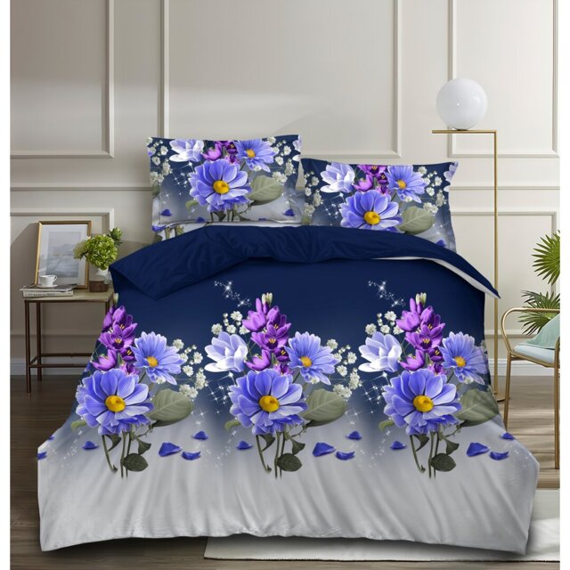 Morawa Polyester Floral Duvet Cover Set with Pillowcases Included