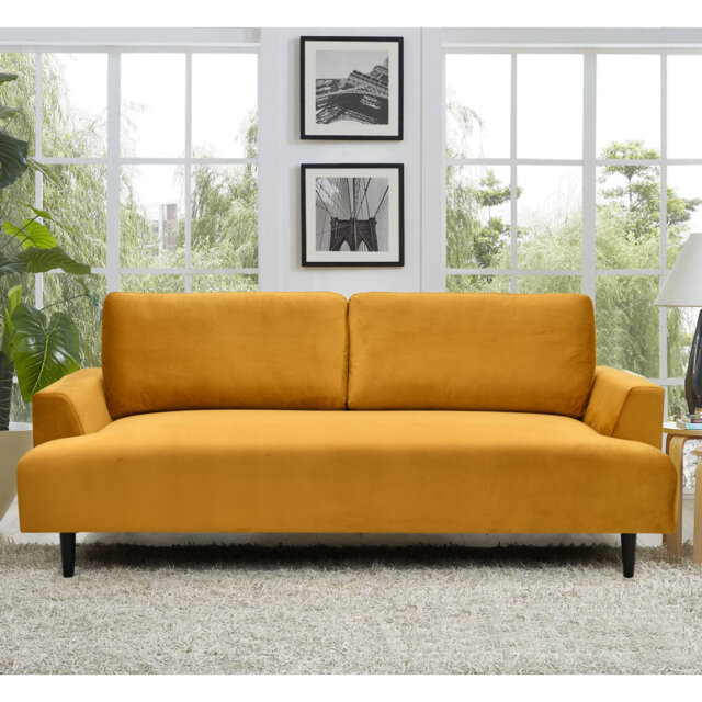 Akeam 3 Seater Velvet Sofa