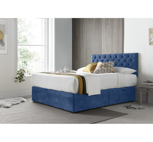 Florida Naple Divan Ottoman with Headboard on Struts