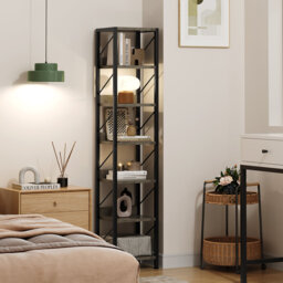 168cm H x 34.8cm W Metal Bookcase
