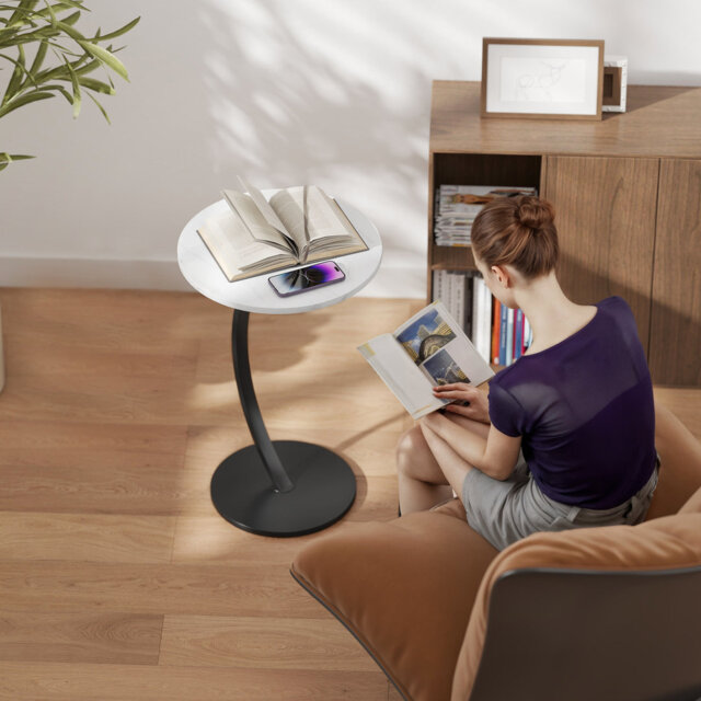 Pedestal End Table