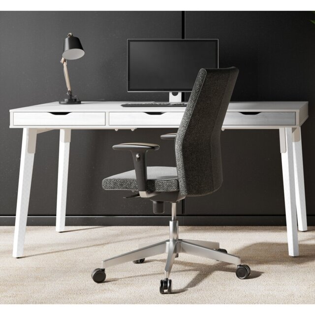 Kassandra Solid Wood Base Writing Desk