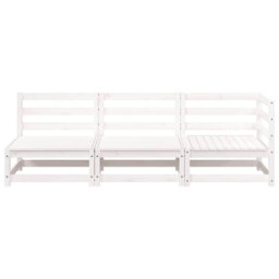Lily Manor Garden Sofa 3-Seater Solid Wood Pine