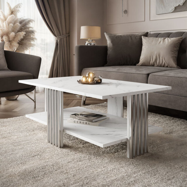 Four Leg Coffee Table with Storage
