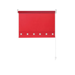 Semi Sheer Daylight Roller Blind with Chrome Eyelet Detail