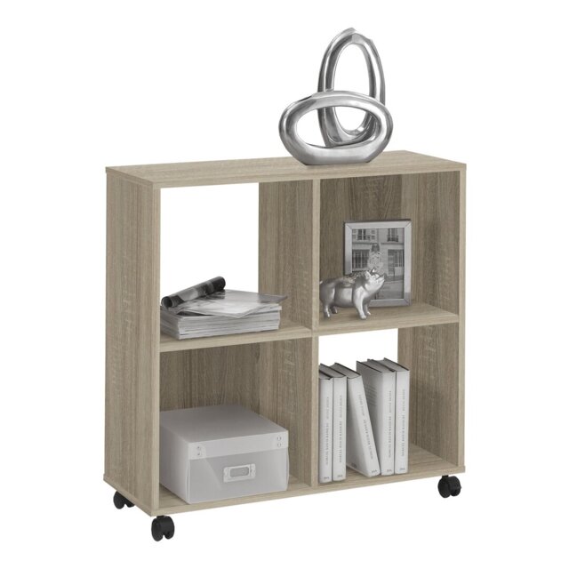78cm H x 72cm W Solid Wood Cube Bookcase