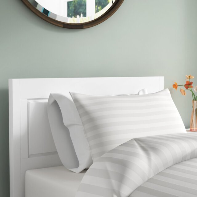 Satin Solid Colour Duvet Cover Set with Pillowcases Included