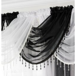 Ned Single Beaded Voile Swag