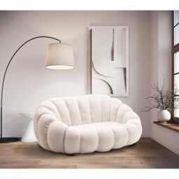 Mirielle Evins 2 Seater Teddy Boucle Loveseat
