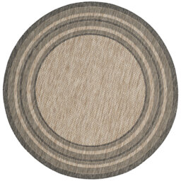 Augustinus Natural/Black Indoor/Outdoor Rug